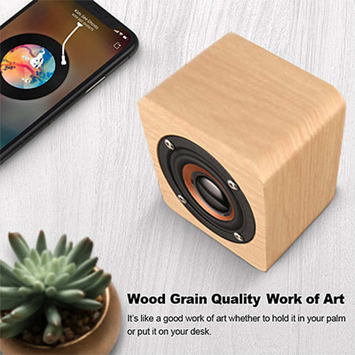 Mini Nelson Wooden Bluetooth Speaker - 400mAh Battery