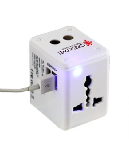 Travel Dual USB Multi-Function Adapter - 2.1A