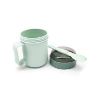 Casual PP Soup Cup With Foldable Spoon - 500ml