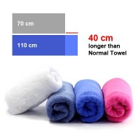 Pure Cotton Sports Towel with Drawstring Pouch (110x20mm) - 110g