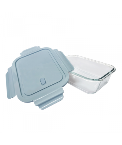 Borosilicate Glass Container with Lid 1040ml (1 Compartment)