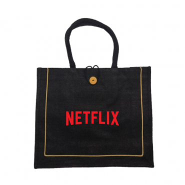 Jute Bag with Button (Big)