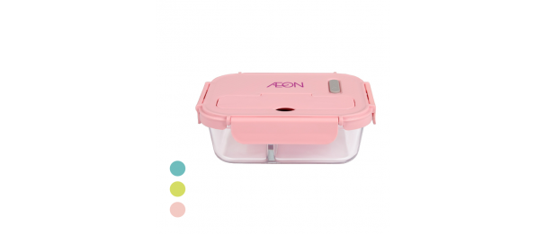 Glass Food Container (Spoon + Fork)