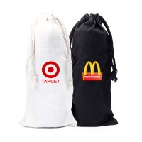 Canvas Drawstring Pouch-L 5oz