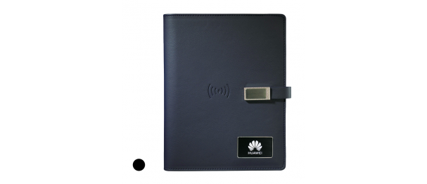 Notebook with 8000mAh wireless Power Bank 