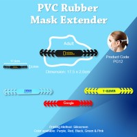 CUSTOMIZED PVC Rubber Mask Extender