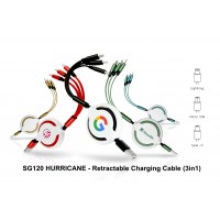 HURRICANE - Retractable Charging Cable (3in1)