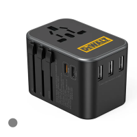 BOOST Universal Travel Adapter with PD Quick Charge + 3 USB + Dual Type-C