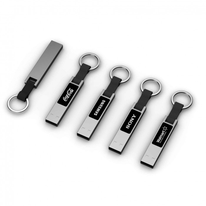 Slim Keychain USB with Lumious Logo
