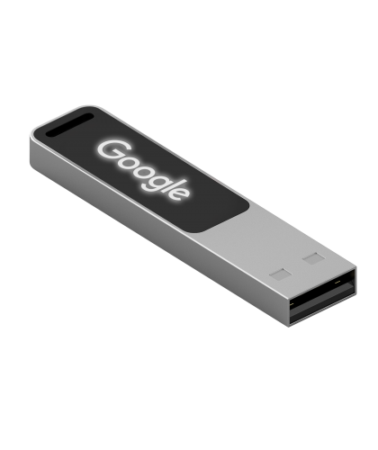 Slim USB with Lumious Logo