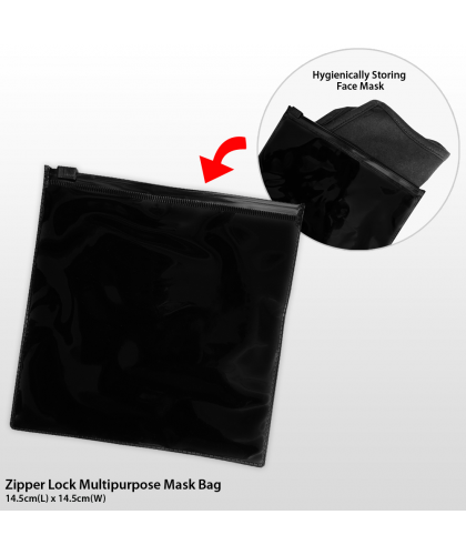 Zipper Lock Multipurpose Mask Bag