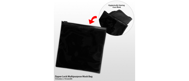 Zipper Lock Multipurpose Mask Bag