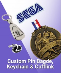 Pin Badge, Key Chain & Cufflink
