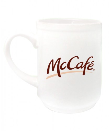 12oz White Matt Ceramic Mug          