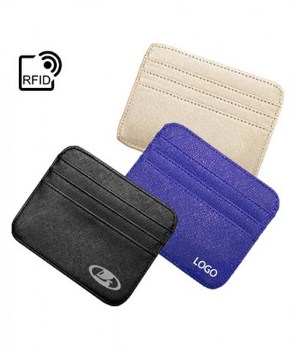 RFID Safe 6 Slot Extra Slim G.Leather Travel Wallet         