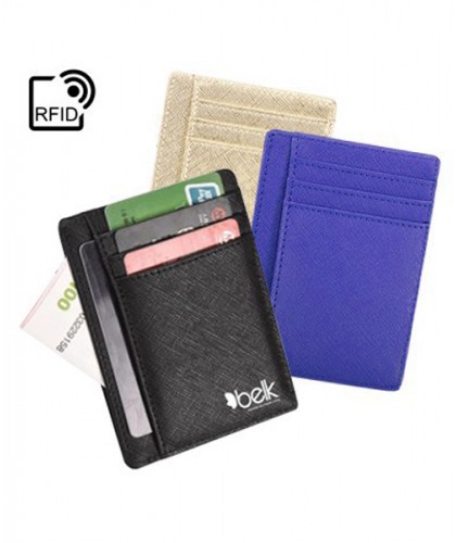 RFID Safe Extra Slim G.Leather Travel Wallet           