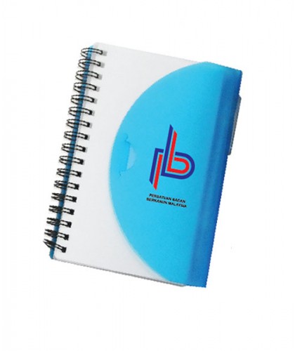 BIG Half Moon PP Notebook (comes with Pen)           