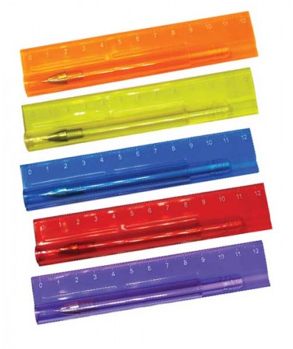 2 in1 Ruler with Pen sets