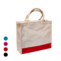 Laminated Canvas Bag with Zipper