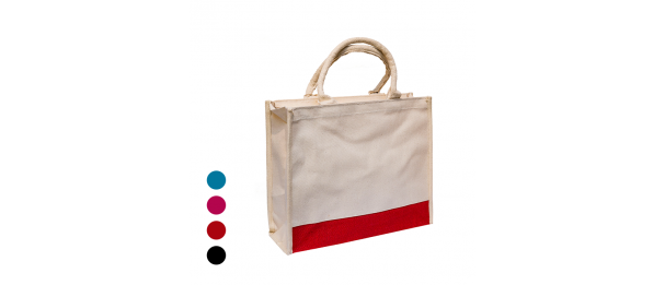 Laminated Canvas Bag with Zipper
