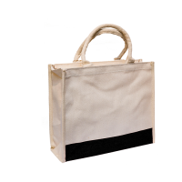 Laminated Canvas Bag with Zipper