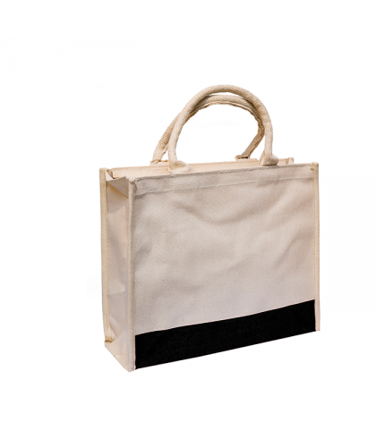 Laminated Canvas Bag with Zipper