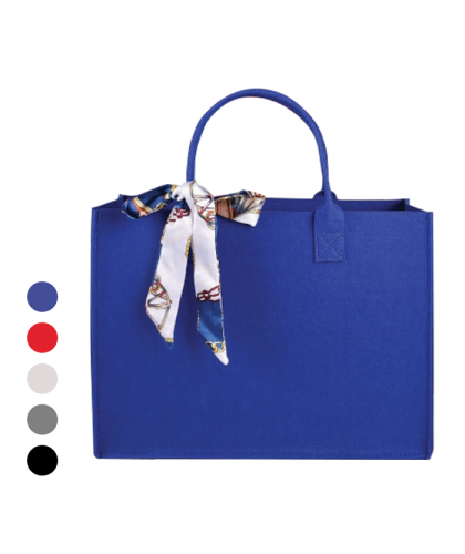 FELVIA Felt Shopping Bag With Twilly