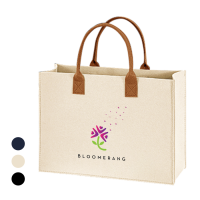URBAN Felt 2 Tone Tote Bag - (30×40×13)