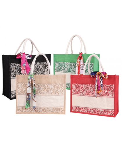 LINVIA Jute Bag With Twilly