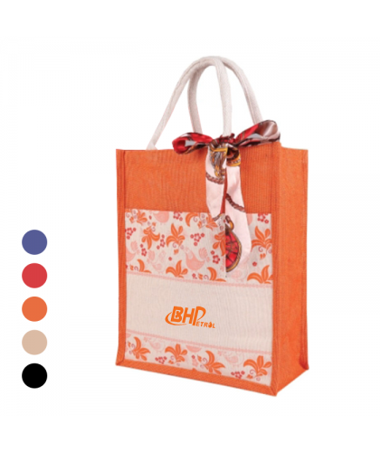 EKOYA Jute Bag With Twilly
