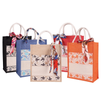 EKOYA Jute Bag With Twilly