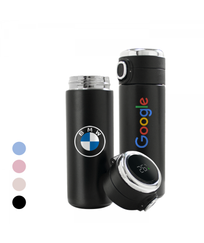 LED Touch Thermometer Stainless Steel Vacuum Flask
