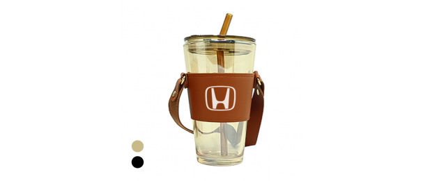 MONTE 3 Premium Color Glass Mug with PU Sleeve - 450ml