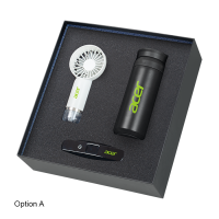 3 in 1 (USB Handheld Fan + Vaccum Flask + Luggage Scale)
