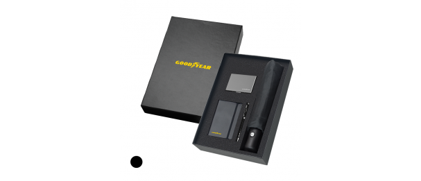 4 in 1 Gift Set (RFID Card Holder + Notebook + Metal Pen + Umbrella)