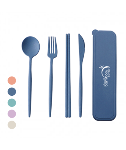 WHEAT 4-in-1 Colour Eco-Cutlery Set