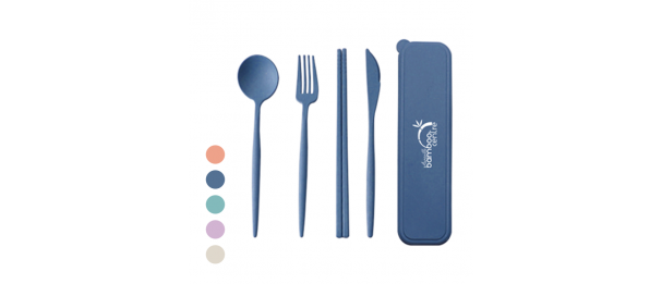 WHEAT 4-in-1 Colour Eco-Cutlery Set