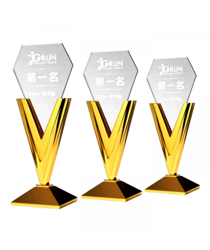 Exclusive Metal Crystal Award