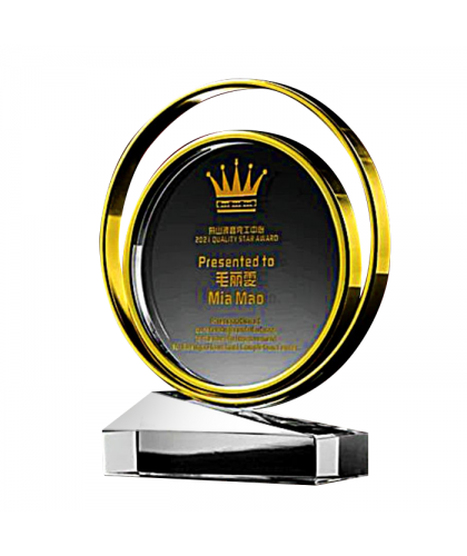 Exclusive Metal Crystal Award