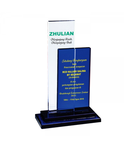 Exclusive Special Die Cut Crystal Plaque