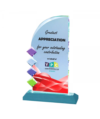 Exclusive Special Die Cut Crystal Plaque