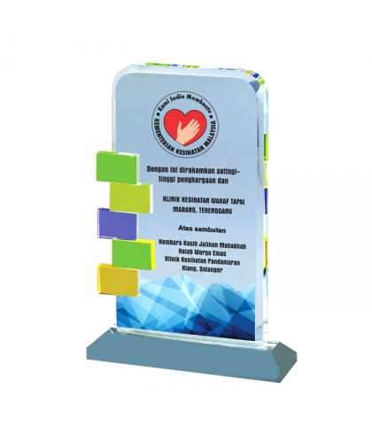 Exclusive Special Die Cut Crystal Plaque