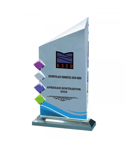 Exclusive Special Die Cut Crystal Plaque