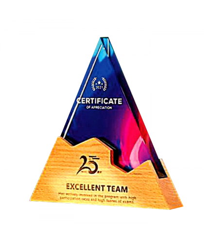 Exclusive Crystal Wooden Plaque