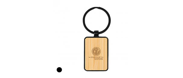 Bamboo Black Metal Key Holder