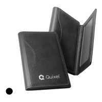 TRIFOLD PU Magnetic Wallet with RFID Block