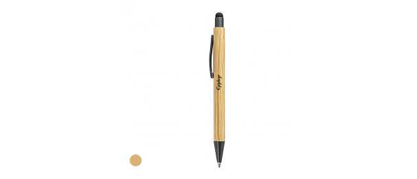 LANEY Bamboo Press Action Ball Pen with Stylus