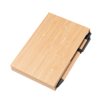 Bamboo Desk Jotter With Phone Stand