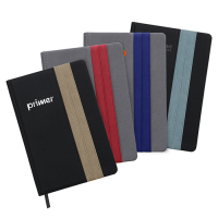 DOUBLE PU Hard Case A5 Notebook with Compartment