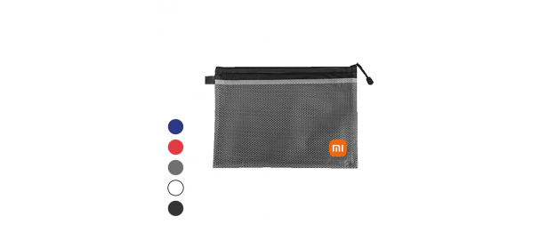 Frosted PVC Pouch with Net Divider – A5 Size